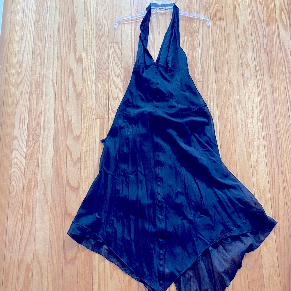 Beautiful cotton black Prada halter dress